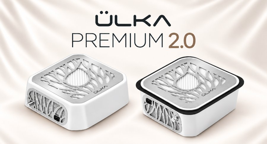 ÜLKA Premium 2.0, l'aspirateur à ongles professionnel en modèle table et encastrable